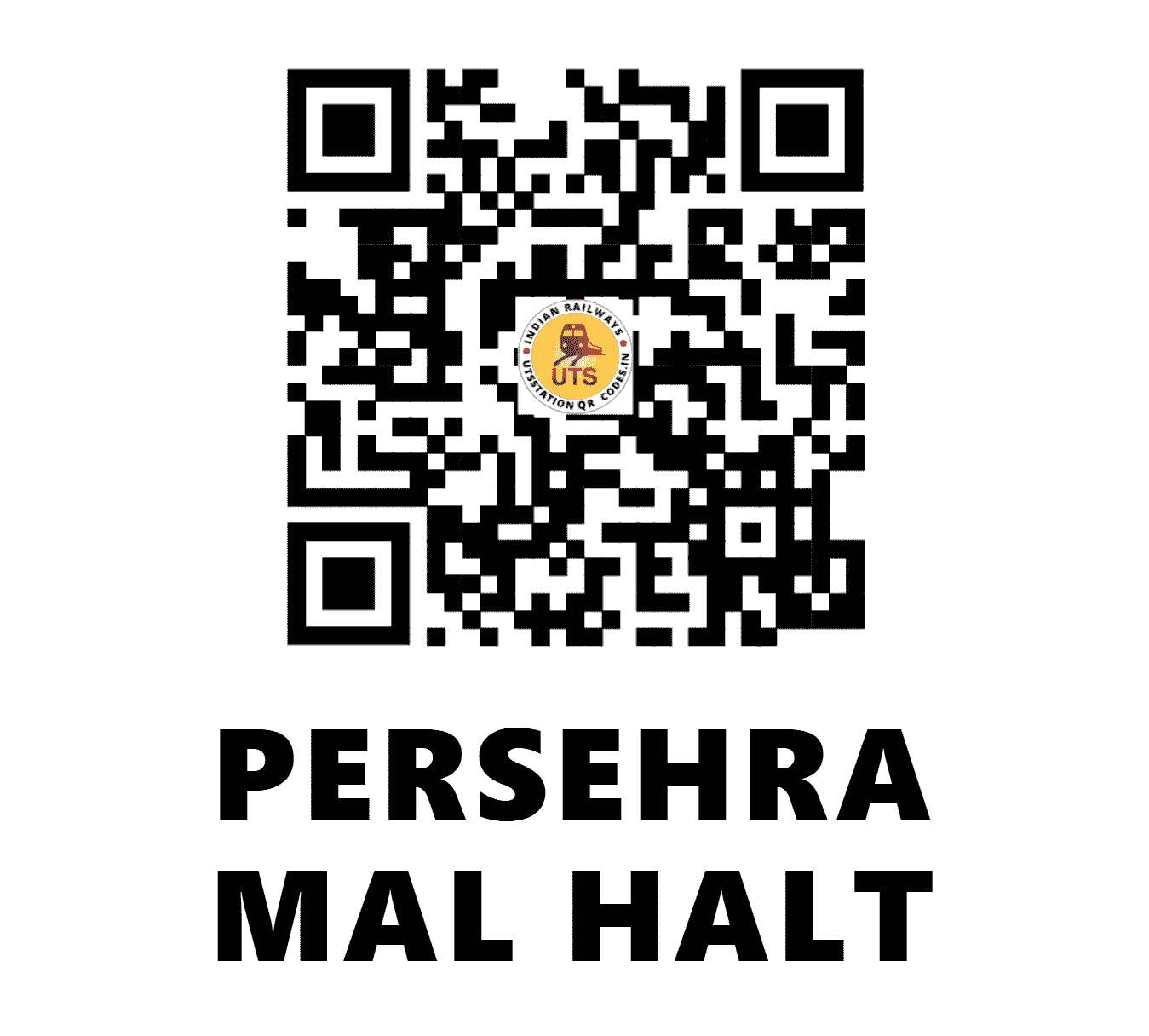 UTS QR Code for PERSEHRA MAL HALT - PMM (NE - UTTAR PRADESH)